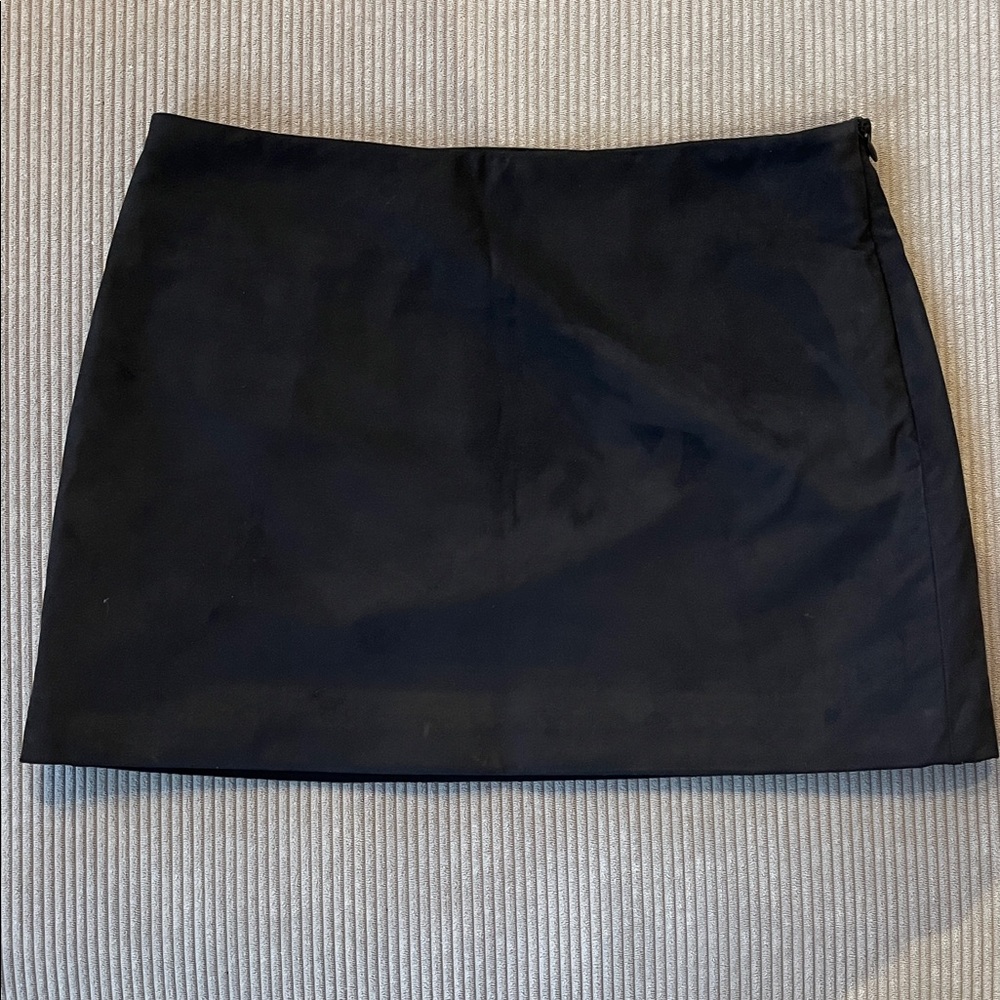 Zara Suede Low Rise Mini Skirt